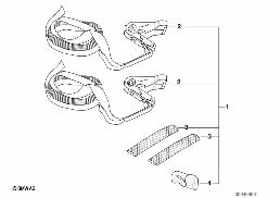 TRAILER LASHING SYSTEM diagram for BMW 5 Series E39 528i