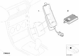 RETROFIT KIT,HANDS FREE FACILI.SIEMENS25 diagram for BMW 5 Series E39 528i