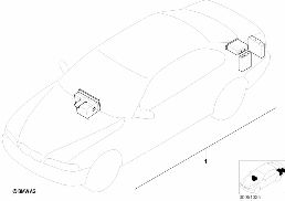 RETROFIT KIT, NAVIGATION WITH MONITOR diagram for BMW 5 Series E39 528i