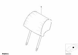 INDIV. HEADREST, COMFORT SEAT, LEATHER diagram for BMW 5 Series E39 528i