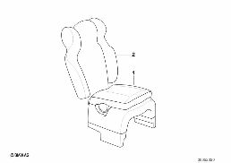 CHILD SEAT-INTEGRATED ACCESSORY diagram for BMW 5 Series E39 528i