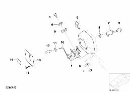 HOOD PARTS, DOORS/LOCKING SYSTEM diagram for BMW 5 Series E39 528i
