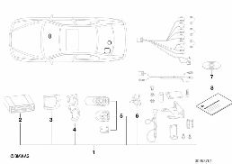 NAVI.SYST.WITHOUT SA602/SPARE PARTS ONLY diagram for BMW 5 Series E39 528i