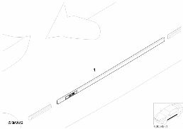 RETROFIT, M PROTECTIVE STRIP, DOOR diagram for BMW 5 Series E39 528i