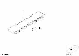 SWITCH UNIT, CENTER CONSOLE diagram for BMW 5 Series E39 528i