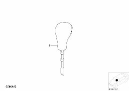 SELECTOR LEVER HANDLE diagram for BMW 5 Series E39 528i