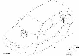 RETROFIT KIT, NAVIGATION WITH MONITOR diagram for BMW 5 Series E39 528i