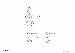 FLOOR MAT LOCKS diagram for BMW 5 Series E39 528i