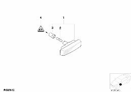 ADDITIONAL TURN INDICATOR LAMP diagram for BMW 5 Series E39 528i