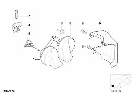 HORN diagram for BMW 5 Series E39 528i