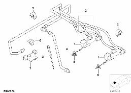 PARTS F INTENSIVE WINDSHIELD CLEANING diagram for BMW 5 Series E39 528i