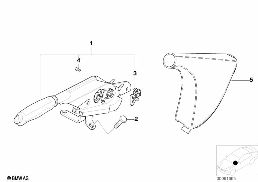 HANDBRAKE LEVER diagram for BMW 5 Series E39 528i