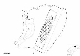 RETROFIT M ALUMINUM FOOT REST diagram for BMW 5 Series E39 528i