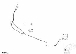 FENDER ANTENNA RETROFIT KIT diagram for BMW 5 Series E39 528i