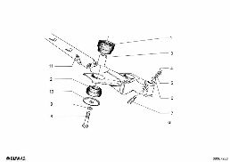 FRONT AXLE SUSPENSION diagram for BMW 700