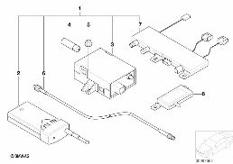 RETROFIT KIT, REMOTE CNTRL,INDEP.HEATING diagram for BMW 5 Series E39 528i