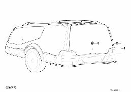 TRAILER HOOD diagram for BMW 5 Series E39 528i