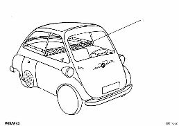 LUGGAGE CARRIER diagram for BMW Isetta 300