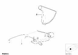 INDIVIDUAL HANDBRAKE LEVER AND COVER diagram for BMW 5 Series E39 528i