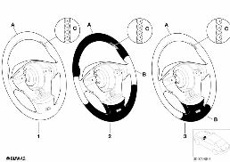 INDIVID. M SPORTS STRNG WHL AIRBAG-SMART diagram for BMW 5 Series E39 528i