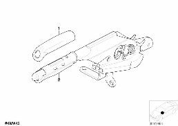 INDIVIDUAL WOOD RING F HAND-BRAKE LEVER diagram for BMW 5 Series E39 528i