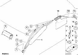 AIRBAG PASSENGER AND HEAD AIRBAG diagram for BMW 5 Series E39 528i