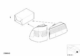 RETROFIT KIT, RR LIGHT, FACELIFT 2000 diagram for BMW 5 Series E39 528i