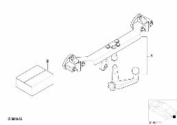 RETROFIT KIT, TOWING HITCH diagram for BMW 5 Series E39 528i