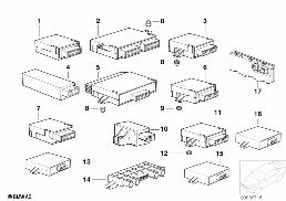 BODY CONTROL UNITS AND MODULS diagram for BMW 5 Series E39 528i