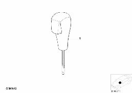 INDIVIDUAL SELECTOR LEVERS, LEATHER diagram for BMW 5 Series E39 528i