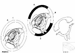 INDIVID. SPORTS STRNG WHL,AIRBAG,SA 255 diagram for BMW 5 Series E39 528i