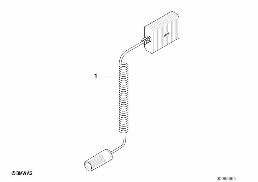 AUXILIARY POWER ADAPTER diagram for BMW 5 Series E39 525i