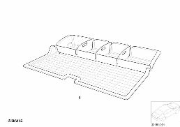 TRUNK MAT diagram for BMW 5 Series E39 525i
