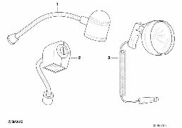 HALOGEN MAP LIGHT diagram for BMW 5 Series E39 525i