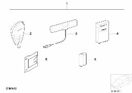 RETROFIT KIT, REMOTE CNTRL,INDEP.HEATING diagram for BMW 5 Series E39 528i