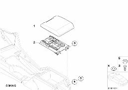 RETROFIT, ARMREST FRONT, MOVABLE diagram for BMW 5 Series E39 528i