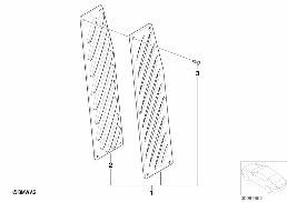 BMW PERFORMANCE ALUMINUM FOOTREST diagram for BMW 1 Series E81 116i 1.6