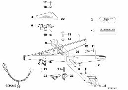 TRAILER, INDIVIDUAL PARTS, TOWBAR diagram for BMW 5 Series E39 528i