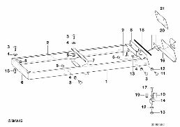 TRAILER, INDIV. PARTS, LOAD RAMP WELL diagram for BMW 5 Series E39 528i