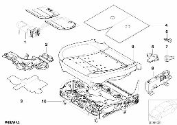 SEAT, FRONT, COMPLETE SEAT diagram for BMW 5 Series E39 528i