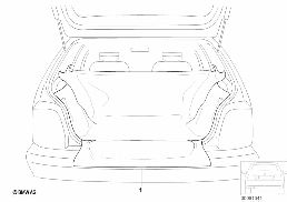 LOAD COMPARTMENT PROTECTIVE COVER diagram for BMW 1 Series E81 116i 1.6