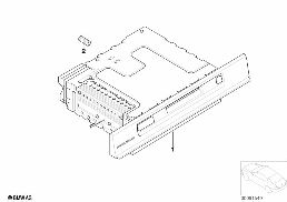 CONVERSION, REVERSE RADIO TO BUSINESS MD diagram for BMW 5 Series E39 528i