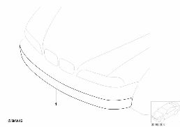 CLEAR COVER FOGLIGHTS diagram for BMW 5 Series E39 525i