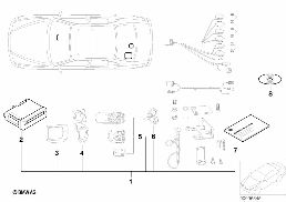 NAVIGATION SYSTEM WITH ROUTE MAP (SZ) diagram for BMW 5 Series E39 528i