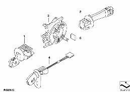 STEERING COLUMN SWITCH diagram for BMW 5 Series E39 528i