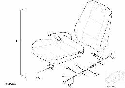 ACTIVE SEAT VENTILATION RETROFIT KIT diagram for BMW 5 Series E39 528i