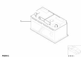 ORIGINAL BMW BATTERY (WARRANTY ONLY) diagram for BMW 5 Series E39 528i