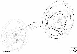 MODIFICAT. 4-SPOKE STRNG WHL => SPORT diagram for BMW 5 Series E39 528i