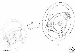 MODIFICAT.4-SPOKE MFL STRNG WHL=> SPORT diagram for BMW 5 Series E39 528i