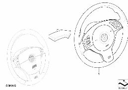 MODIFICAT.STRNG WHL MFL M SPORT=>M SPORT diagram for BMW 5 Series E39 528i
